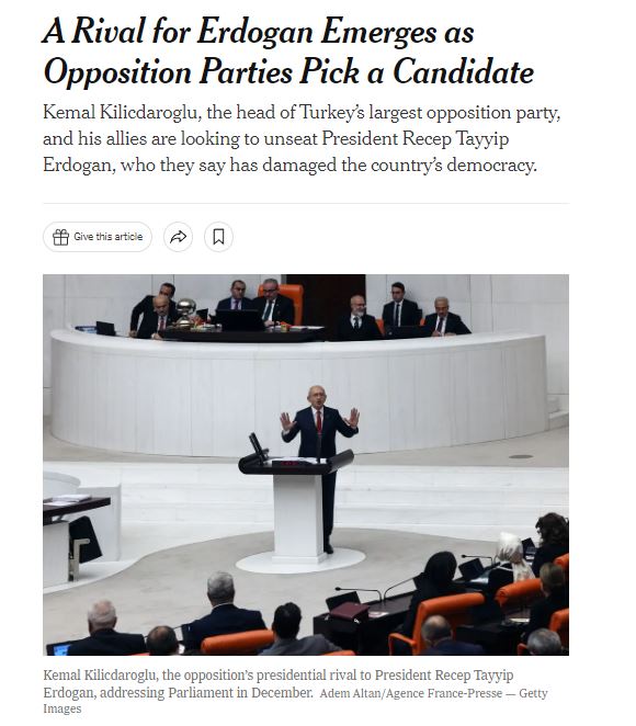 Dünya, Kılıçdaroğlu’nun adaylığını konuşuyor: “Türkiye’de 2. Kemal dönemi”