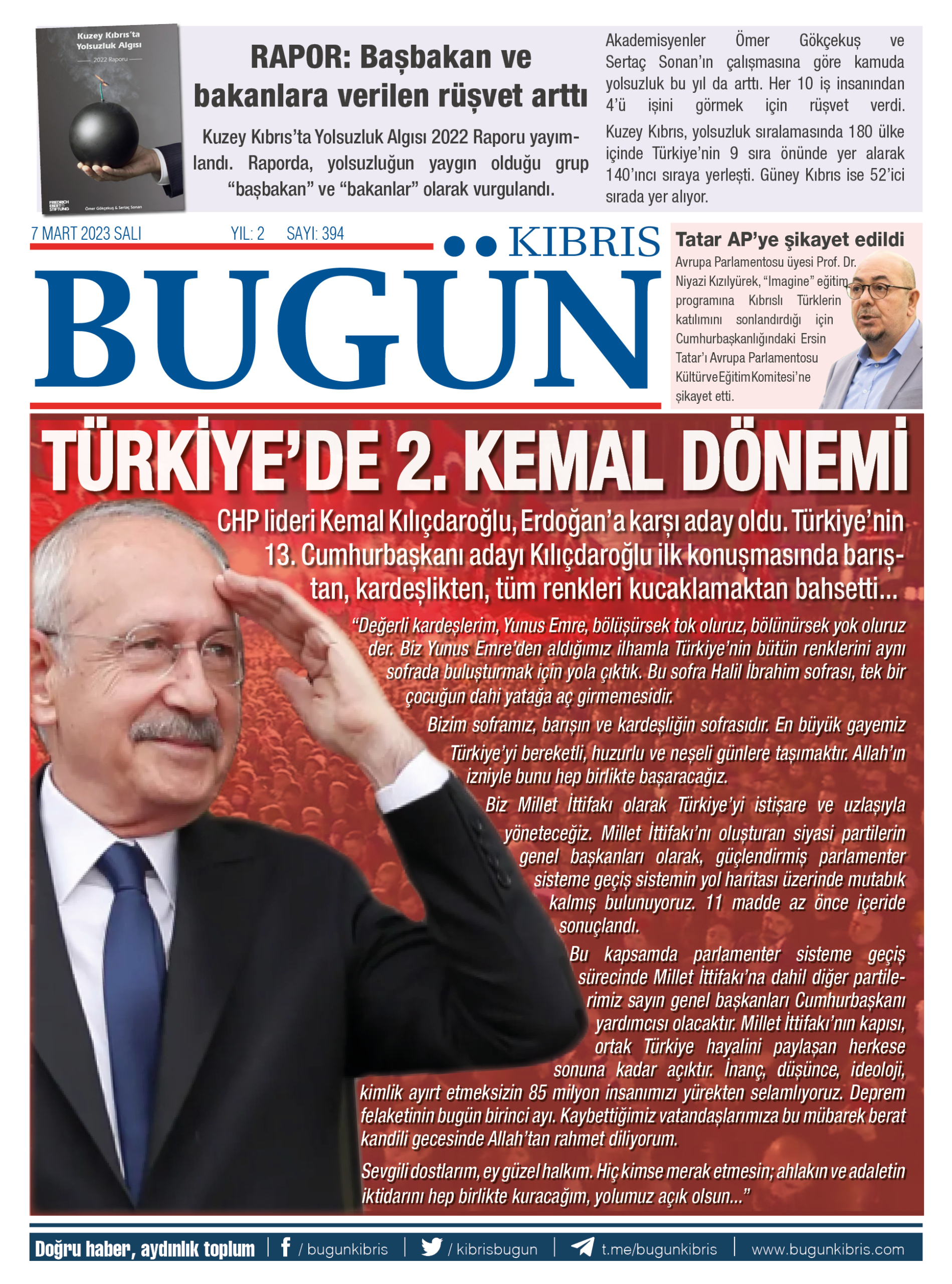 Dünya, Kılıçdaroğlu’nun adaylığını konuşuyor: “Türkiye’de 2. Kemal dönemi”
