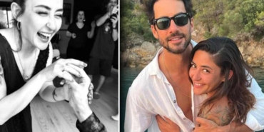 Klip-çekiminde-tanışmışlardı--Melek-Mosso,-manken-sevgilisiyle-evlilik-yolunda-ilk-adımı-attı