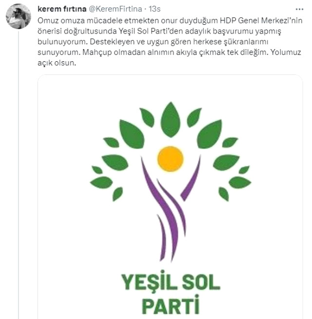 Kurtlar Vadisi'nin yıldız oyuncusu Yeşil Sol Parti’den milletvekili aday adayı oldu! "HDP’nin önerisi doğrultusunda başvurumu yaptım"