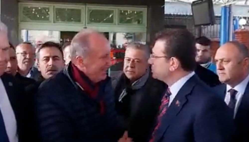 Muharrem İnce ve Ekrem İmamoğlu Hatay'da karşılaştı, sohbet edip vedalaştı