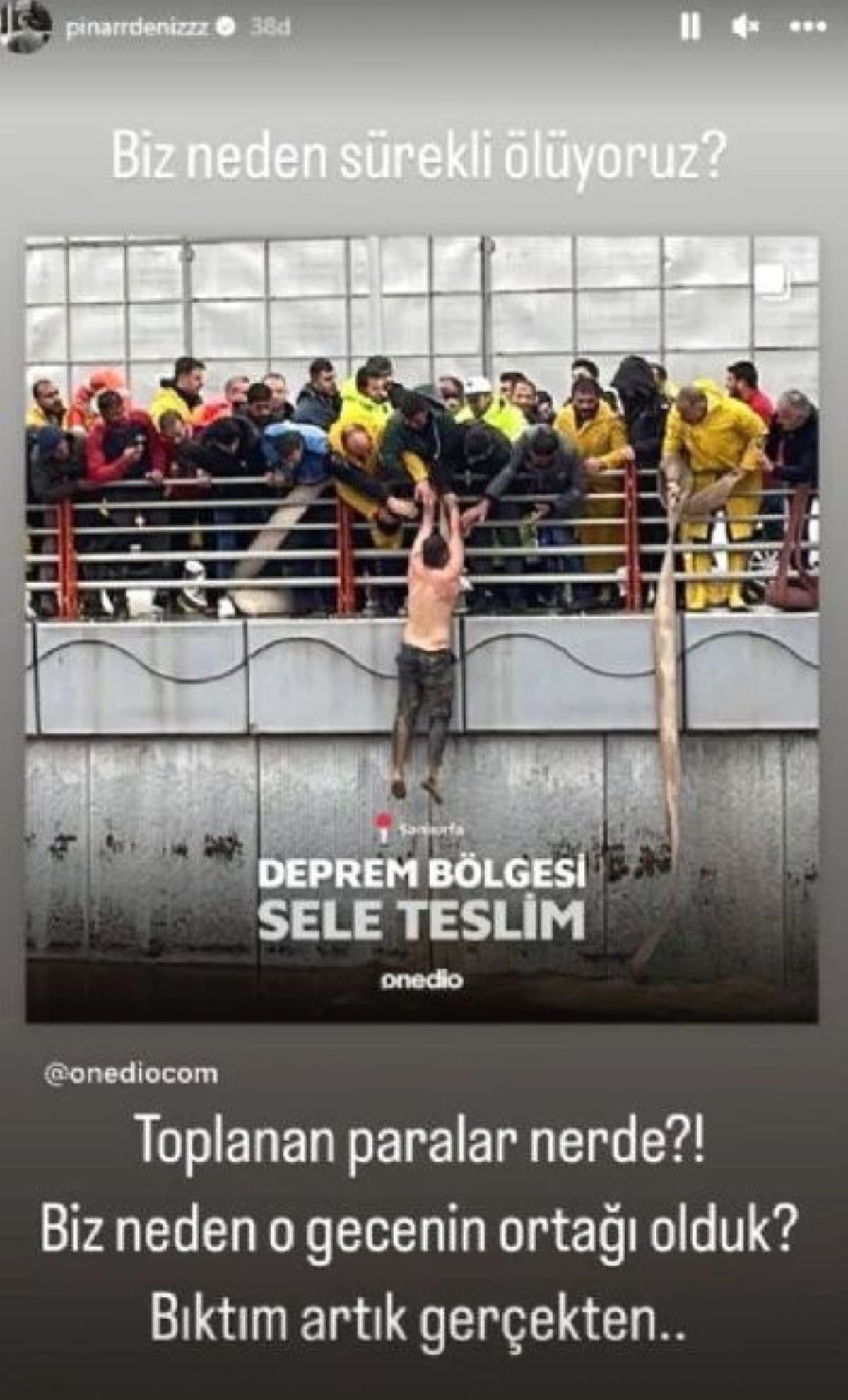 Pınar Deniz yardım paralarını sordu: Toplanan paralar nerede? Biz neden sürekli ölüyoruz?