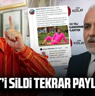 Şahan Gökbakar’dan Kızılay Başkanı’nın 'Recep İvedik’ göndermesine cevap: Onurlu ol, istifa et! 2 Şahan-Gökbakar’dan-Kızılay-Başkanı’nın-Recep-İvedik’-göndermesine-cevap--Onurlu-ol,-istifa-et!