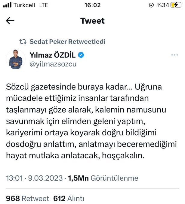 Sedat Peker’den dikkat çeken Meral Akşener ve Yılmaz Özdil hamlesi!