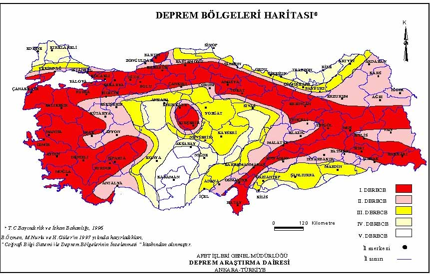 Türkiye'de deprem riski olmayan iller belli oldu