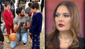 Dünyaca ünlü oyuncu Michele Morrone Hatay'da depremzedeleri ziyaret etti, Demet Akalın Türk sanatçıları topa tuttu: Bizimkiler de utanmadan kaçtı!