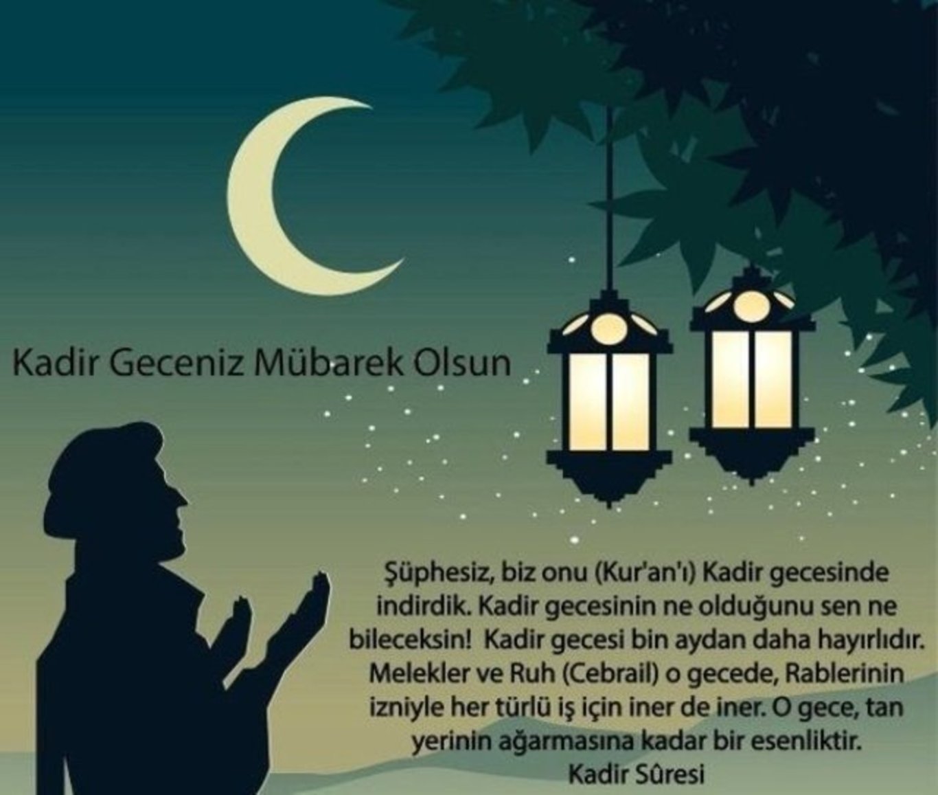 En güzel resimli, ayetli, hadisli Kadir Gecesi mesajları: Kadir Gecesi’nde okunacak dualar…