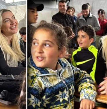 Hadise Hatay'da depremzede çocuklarla buluştu 2 Hadise-Hatay'da-depremzede-çocuklarla-buluştu-