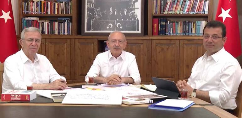 Kemal Kılıçdaroğlu “Yiğitlerim” diyerek Yavaş ve İmamoğlu’yla birlikte paylaştı