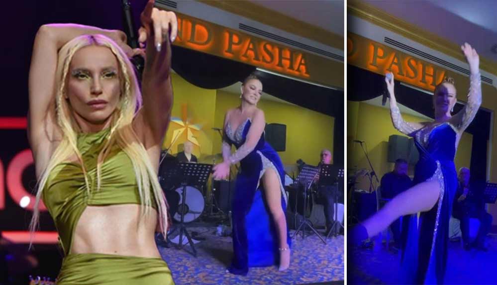 Kıyafetleri nedeniyle Gülşen’i sert sözlerle eleştiren Pınar Eliçe, sahneye çıkıp kalça dansı yaptı: Ahlak bekçiliği bitmiş