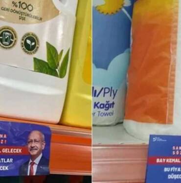 Market raflarında şimdi de Kılıçdaroğlu etiketleri: Sana söz, bu fiyatlar düşecek 3 Market-raflarında-şimdi-de-Kılıçdaroğlu-etiketleri--Sana-söz,-bu-fiyatlar-düşecek