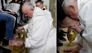Papa, mahkumların ayaklarını yıkayıp öptü! Aralarında Müslüman da var…