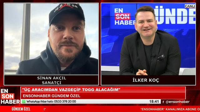 Sinan Akçıl’ın Togg hayali: Togg almak için bütün arabalarımı sattım