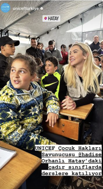 Hadise Hatay'da depremzede çocuklarla buluştu 4 Hadise Hatay'da depremzede çocuklarla buluştu