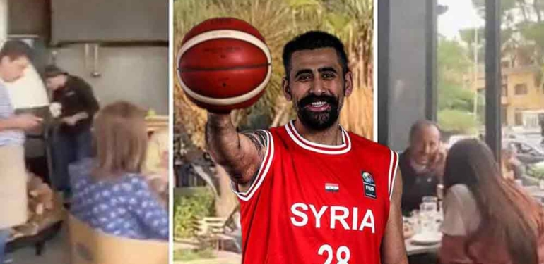 Basketbolcu Kemal Canbolat’ın Suriye’den paylaştığı video gündeme oturdu: “Savaş var dediğiniz Suriye’de restoranda oturuyorum”