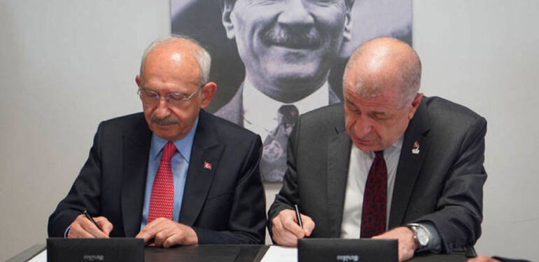 Cumhurbaşkanı adayı Kılıçdaroğlu ile Ümit Özdağ arasında imzalanan protokol metni paylaşıldı