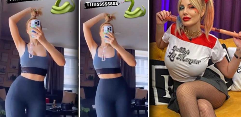 Hande Sarıoğlu yılan dansı yaptığı anları paylaştı 1 Hande-Sarıoğlu-yılan-dansı-yaptığı-anları-paylaştı
