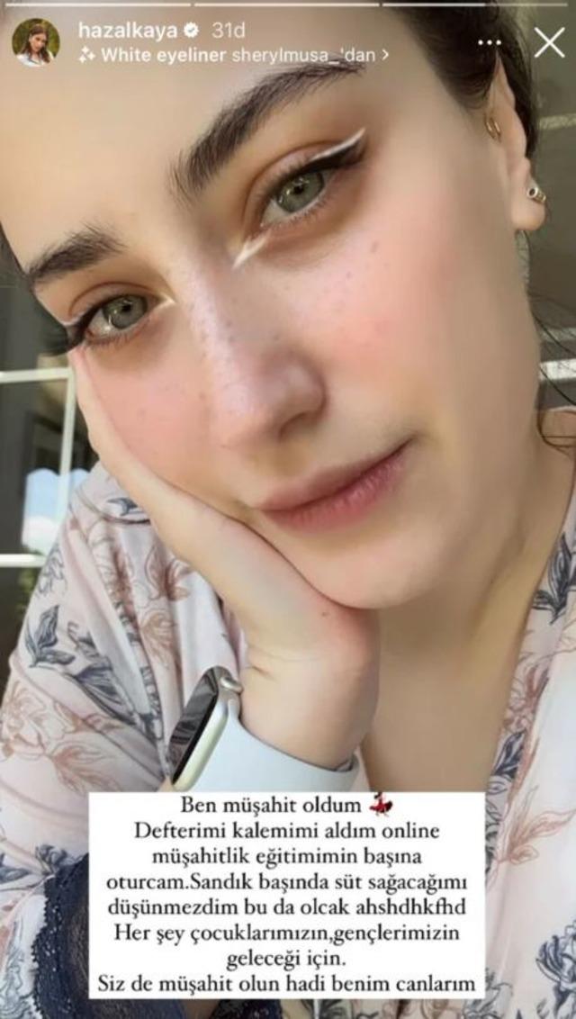 Hazal Kaya 28 Mayıs’ta müşahit olacağını açıkladı: Sandık başında süt sağacağımı düşünmezdim