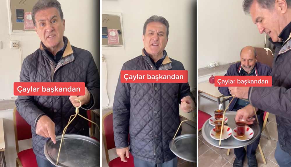 Mustafa Sarıgül kahvehanede çay dağıttı! “Çaylar başkandan”