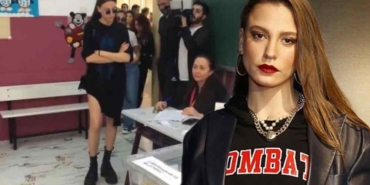 Oy-kullanan-Serenay-Sarıkaya,-106-bin-TL'lik-kombiniyle-dikkat-çekti