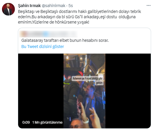 Şahin Irmak’tan Galatasaray’a küfürlü tezahüratta bulunan Ertan Saban’a olay sözler!