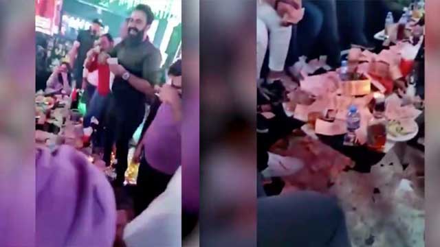 Taksim'de Araplara özel gece kulübünde Türk Lirası'nı ayaklar altında ezerek eğlendiler