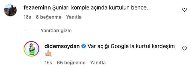 Üstsüz pozlarını paylaşan Didem Soydan’dan “Komple açın kurtulun” yorumuna cevap: Açığı Google’da var