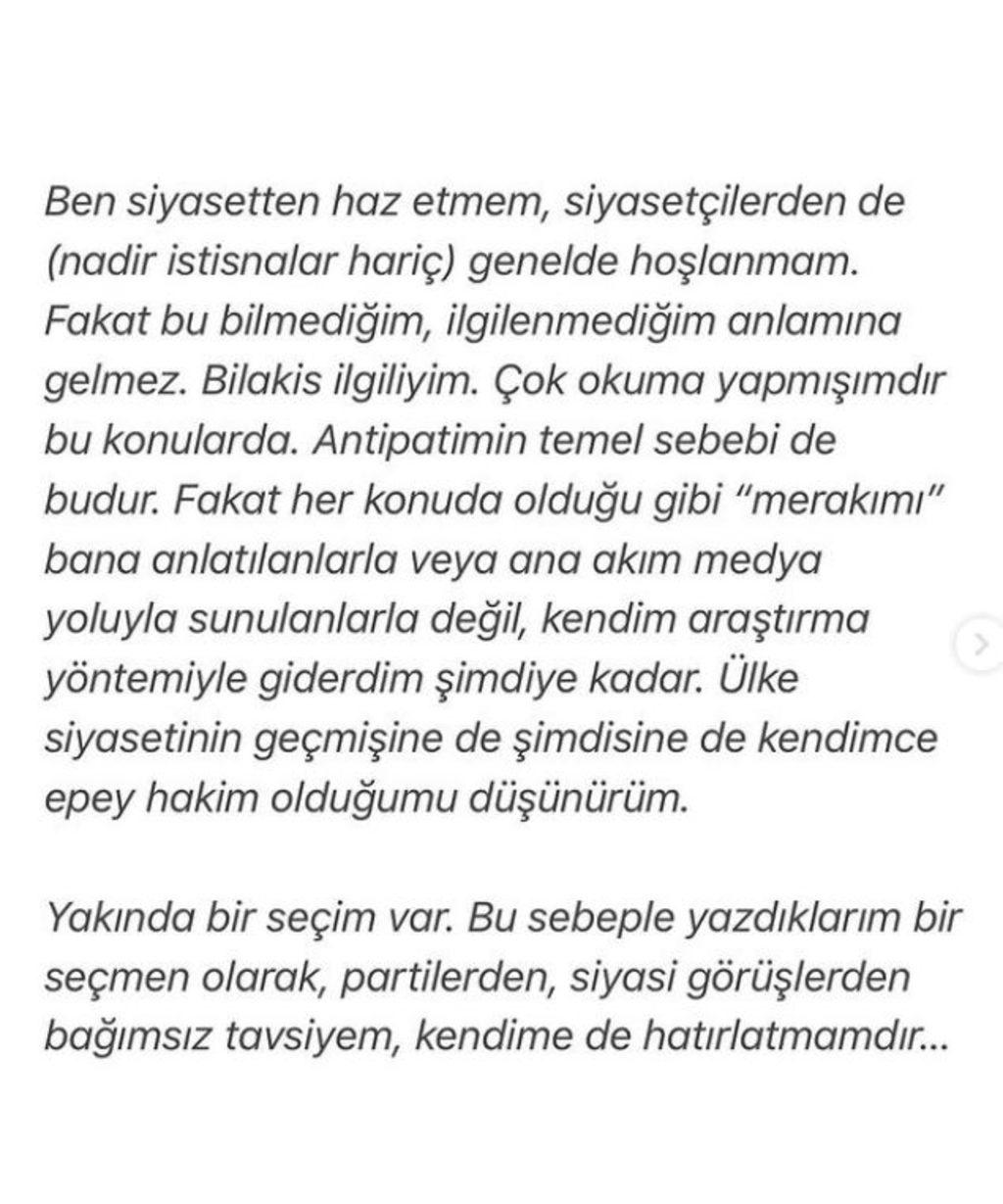 Volkan Demirel’in eşi Zeynep Sever Demirel’den gündem olan seçim paylaşımı: Güç ve otorite sevdası insanı zehirler, bağımlılık yapar