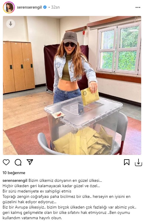 Ata Demirer, İbrahim Büyükak, İrem Derici, Seren Serengil… Oy kullanan ünlü isimler sandık başından paylaştı: Her şey çok güzel olacak