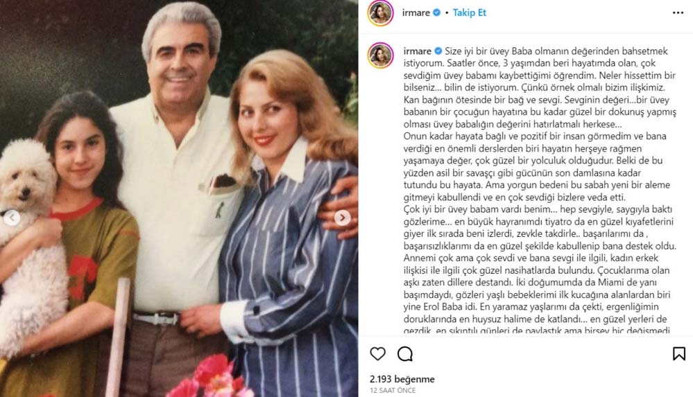 Acı haberi Irmak Ünal duyurdu: "Yorgun bedeni bu sabah yeni bir aleme gitmeyi kabullendi..."