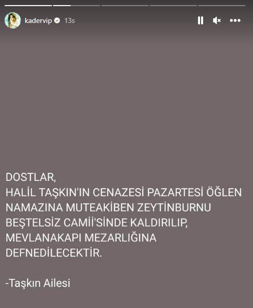 Acı haberi şarkıcı Kader duyurdu: Sevilen sanatçı Halil Taşkın hayatını kaybetti