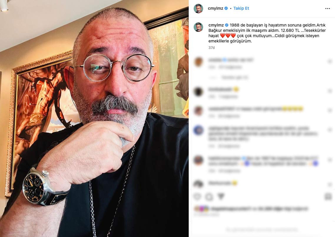 Cem Yılmaz emekli olduğunu açıkladı: İlk maaşımı aldım