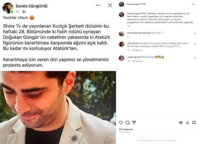 Kızılcık Şerbeti’nde 'Atatürk rozeti sansürlendi' iddiası! Yapımcıdan açıklama geldi
