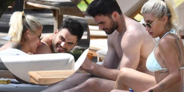 Plajda-aşka-geldi--İrem-Derici,-sevgilisinin-kulağını-ısırdı