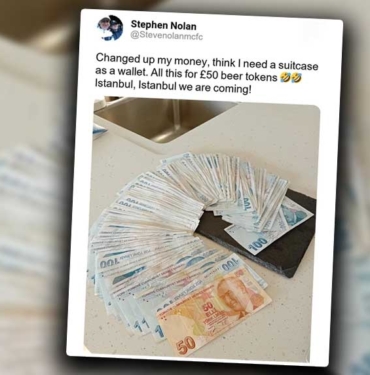 Şampiyonlar Ligi finali için İstanbul’a gelen yabancı taraftarın paylaşımı gündem oldu: Paramı bozdurdum, sanırım bavula ihtiyacım var! 4 Şampiyonlar-Ligi-finali-için-İstanbul’a-gelen-yabancı-taraftarın-paylaşımı-gündem-oldu--Paramı-bozdurdum,-sanırım-bavula-ihtiyacım-var!