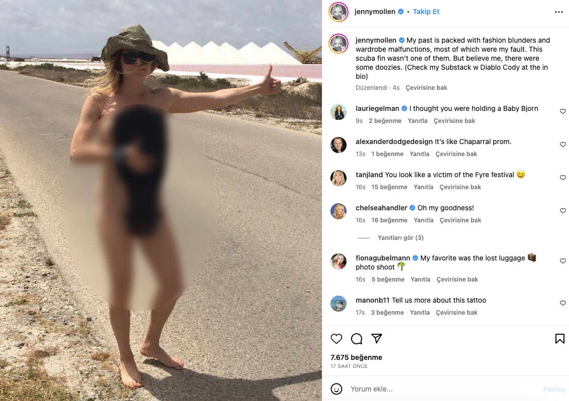 45 yaşındaki ABD’li oyuncu Jenny Mollen çırılçıplak otostop çekti 3 45 yaşındaki ABD’li oyuncu Jenny Mollen çırılçıplak otostop çekti