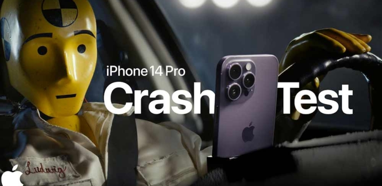 Apple’dan ilginç iPhone 14 Pro reklamı; “Kaza yaparsanız rahat olun…”