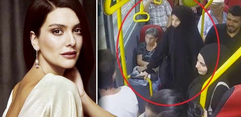 Bergüzar Korel’den çarşaflı gence hakaret eden kadına tepki: Ben de senden tiksiniyorum