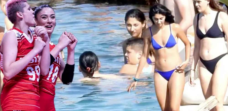 Çeşme’de görüntülendiler: Filenin Sultanları tatilde de beraberler