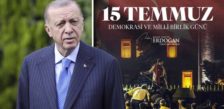 Erdoğan’dan 15 Temmuz paylaşımı: Demokrasi ve Millî Birlik Günümüz mübarek olsun