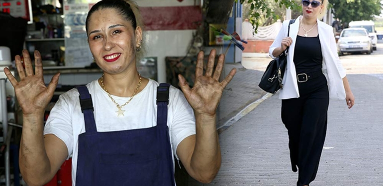 Eşi hastalanınca tamirhanenin başına geçen Kezban Hanım 2 yılda Kezban Usta oldu