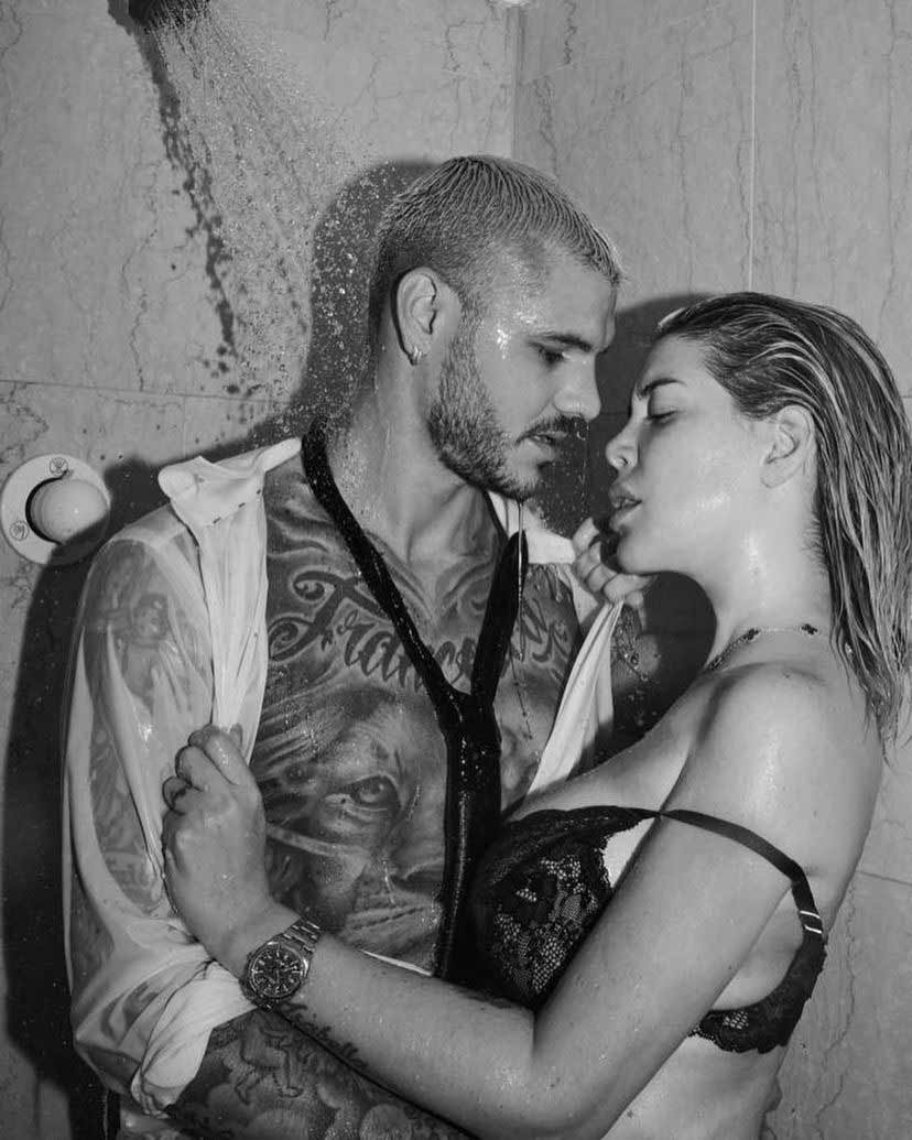 Yine çok konuşuldular: Icardi ve Wanda Nara'dan şimdi de duş pozu