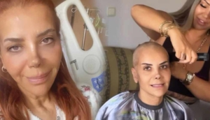 Kanserle mücadele eden Tanyeli saçlarını kazıttı: Bugün yeniden başlıyoruz