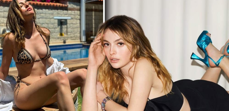 Melis Sezen bikinili havuz başı pozlarını paylaştı