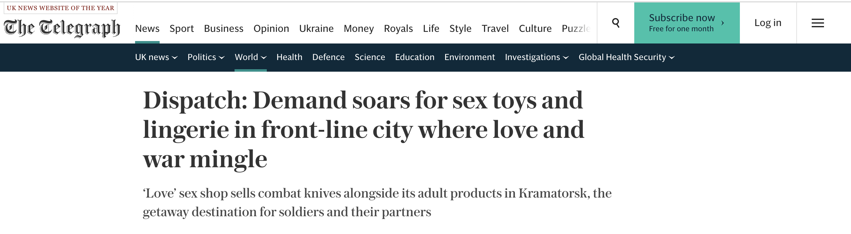 Ukrayna'nın bombardımana tutulan şehrinde seks oyuncaklarına talep fırladı
