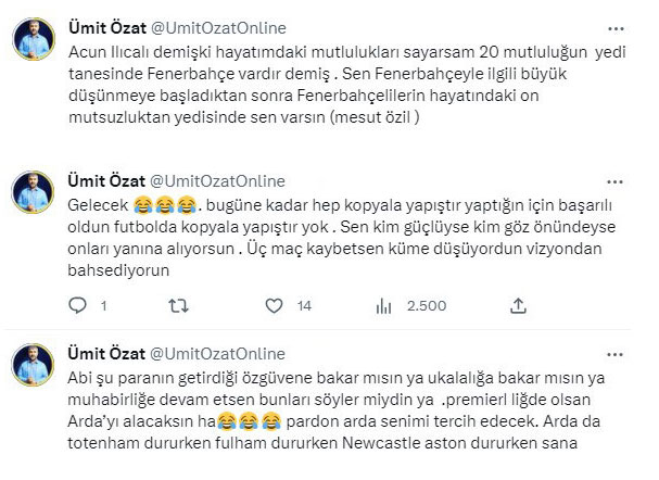 Ümit Özat’tan Acun Ilıcalı’ya zehir zemberek sözler! “Ukalalığa bakar mısın ya”