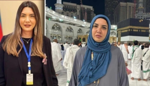 Cumhurbaşkanlığı uçağıyla umreye giden gazeteci Fulya Öztürk başörtülü fotoğrafını paylaştı: Allah bana da nasip etti