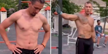 Üstsüz-spor-yaptığı-için-şikayet-edilen-adam-çılgına-döndü--Canın-beni-mi-çekti-birader-