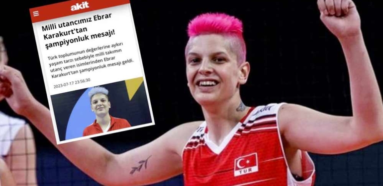 Yeni Akit’ten başarılı voleybolcu Ebrar Karakut için skandal ifadeler: Milli utancımız