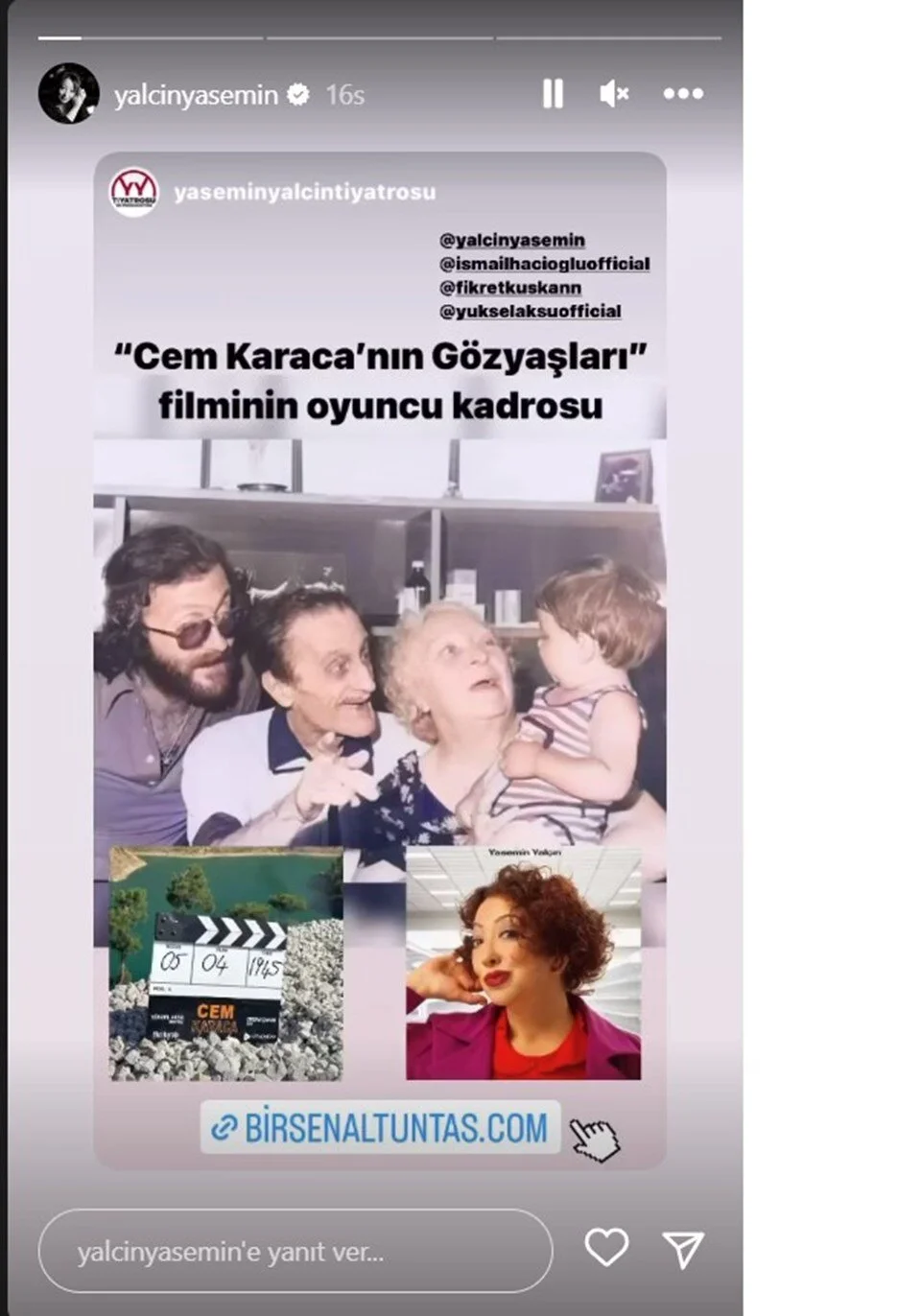 "Cem Karaca'nın Gözyaşları" filmine sürpriz isim